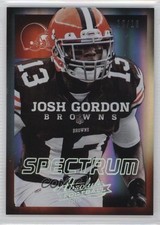 2013 Panini Absolute Spectrum Platinum 10/10 Josh Gordon #25 2n9