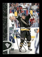 1996-97 Upper Deck  137 Tomas Sandstrom signed auto tough JKAU1 BXCP25