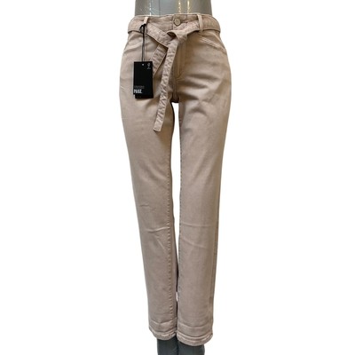 NWT Paige Brigitte Self Tie Angled Pockets Jeans Vintage Eros Rose Size 24