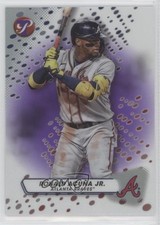 2023 Topps Pristine Purple Refractor 57/99 Ronald Acuna Jr Acuña #85 4u0