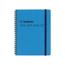 Delfonics Rollbahn Spiral Cap-Martin Notebook, 6-1/2 In. X 8-1/2 In. Blue / A5