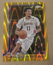 2025-26 Topps Chrome Jaxson Hayes Gold RayWave Refractor 11/50 Number Match #125