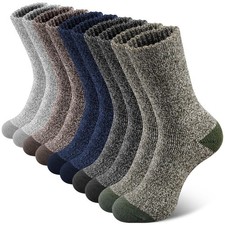 SIMIYA 5 Pairs Merino Wool Socks for Men, Super Thick Hiking Thermal Sock