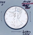 1929-D GEM AU+++! AMAZING MONSTER KEY DATE! WALKING LIBERTY HALF DOLLAR. WOW!