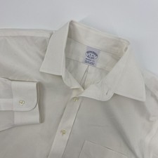 Brooks Brothers Dress Shirt Mens 16 36 White Regent Supima Non Iron Business