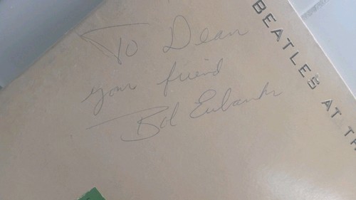 The Beatles At The Hollywood Bowl LP Capitol SMAS-11638 Signed By Bob Eubanks - Picture 2 of 8