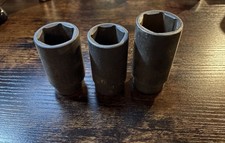 Lot Of 3  Deep Sockets Pittsburgh 30mm & 32mm...