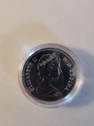 1980 Canada Silver Dollar Coin, Arctic Territories Polar Bear RCM Royal Canadian