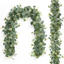 Artificial Eucalyptus Garland 2PCS 5.9FT Greenery Garland Vines