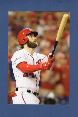 #2 BRYCE HARPER Nationals~2018 Major League Baseball Photo File postcard #13/100