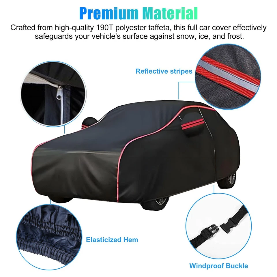 For Ford Mustang GT Car Full Cover Outdoor Waterproof Scratchproof All Weather - Imagem 4 de 4
