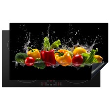 Hob Top Cover Electric Worktop Protector for Kitchen Heat Resistant - Peppers