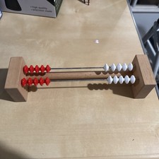 Thinking Frame   - Student Abacus 20 Bead Red White Early Math Counting Tool