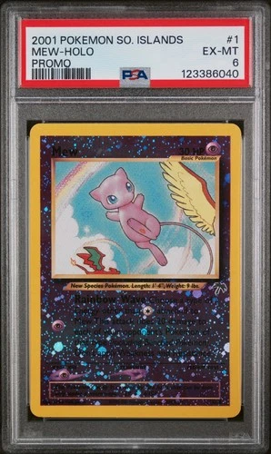 PSA 6 EX-MT Mew Southern Islands Promo Holo Pokemon Card 1/18