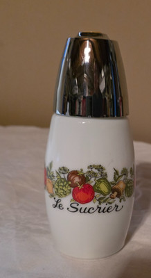 Vintage Gemco Pyrex Corelle Spice of Life Le Sucrier Sugar Shaker