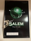 Vintage Salem Cigarettes Tin/Metal Wall Hanging Sign Step Inside 14" x 9"