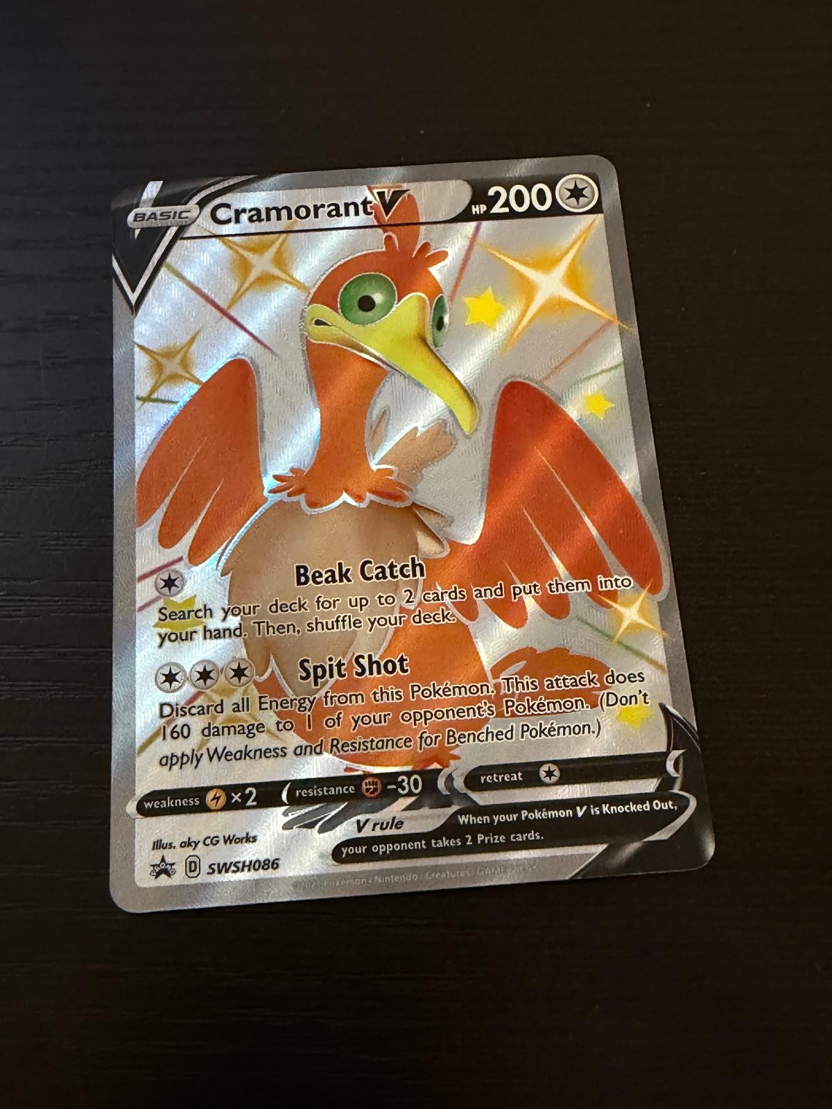 Cramorant V SWSH086 Holo Promo Sword & Shield Promo Pokemon Near Mint