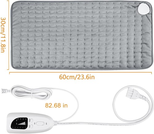 Remote Heating Pad for Pain Relief - 24" x 12" 6-Heat Levels, Auto Shut-Off - Picture 12 of 13