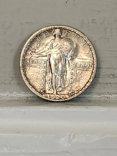 Nice 1920s Standing Liberty Quarter In Choice XF.  See Description.