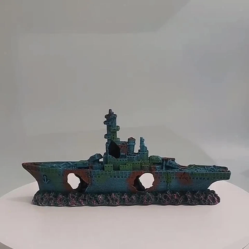 Estatueta decorativa para decoração de naufrágio de aquário escondendo caverna para - Imagem 2 de 4