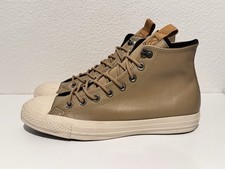Converse Chuck Taylor All Star High Tan Brown Leather Size 8.5 NEW