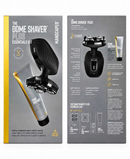Manscaped The Dome Shaver Plus Essentials Kit Black w/ Head Shaver, USB-C