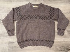 Gaeltarra Ireland Men  s 100 Pure New Wool Fair Isle Sweater Ireland Sz 42 M/L 