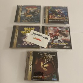 Lot Of 5 Sega Saturn Japan Games Tested Working NFL Space Wing Arms Virtua