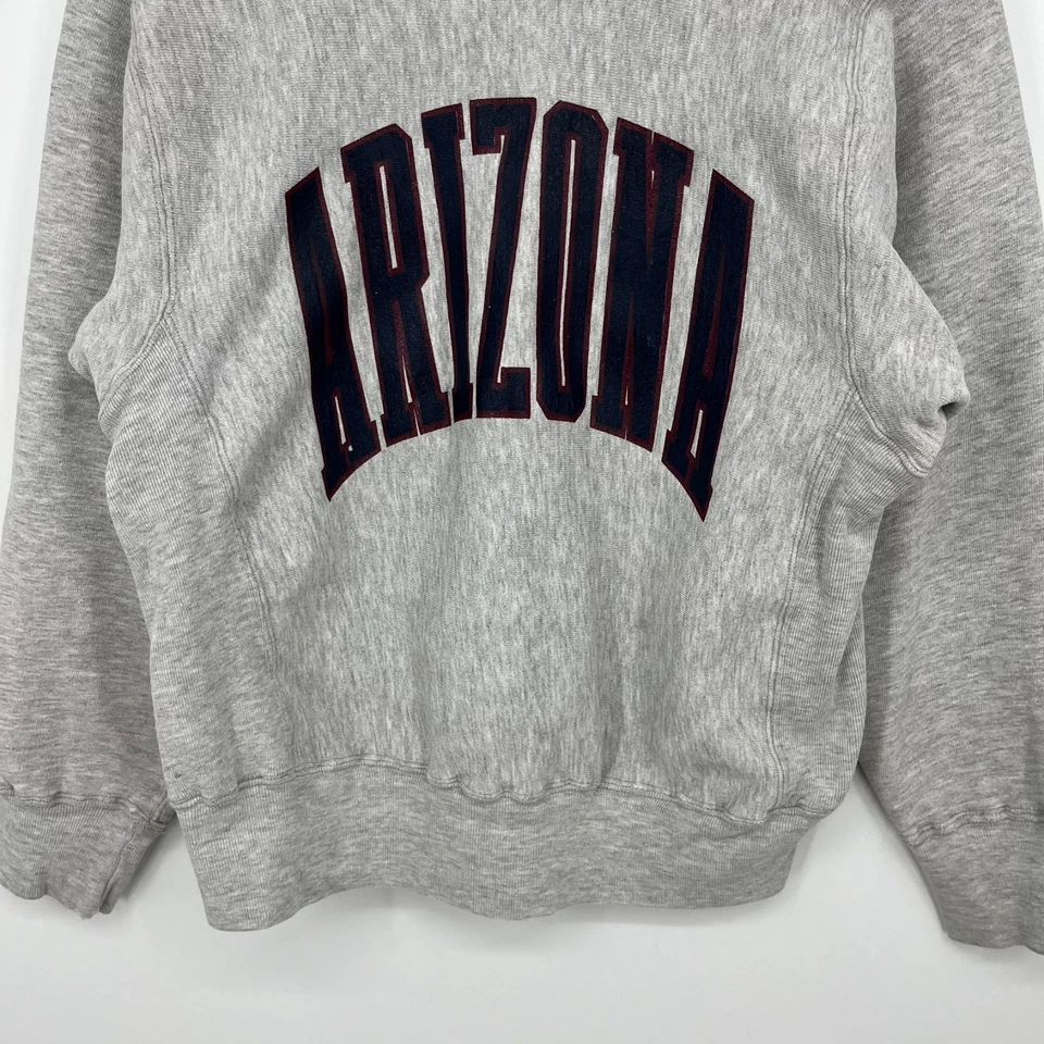 Vtg Arizona Wildcats Crew Neck Sweatshirt Adult S Gray Mac Gregor Sand Knit - Image 3 of 4