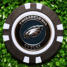 NFL Philadelphia Eagles Golf Ball Marker Magnetic Poker Chip New
