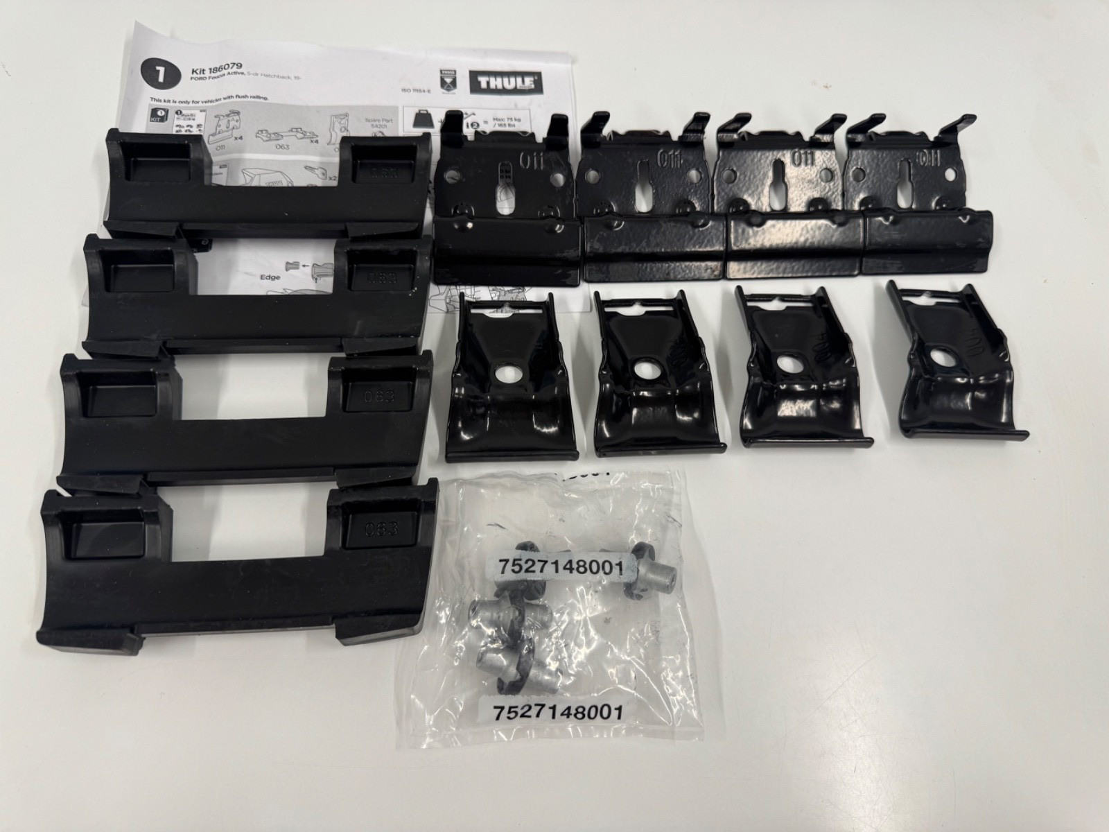 THULE FITTING KIT 6079 no box fits FORD Foucus Active, 5-dr Hatchback, 19-