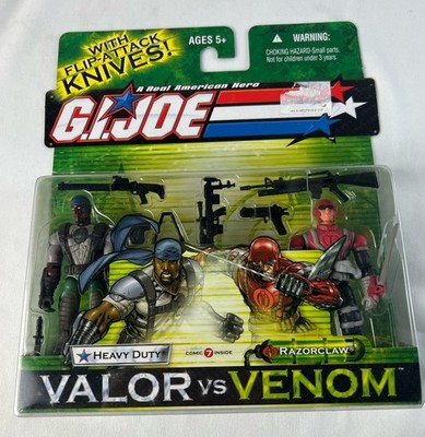 G.I. Joe Valor Vs Venom VvV Heavy Duty Vs Razor Claw 3.75