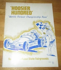 1968 Hoosier Hundred Program - A.J. Foyt Wins!