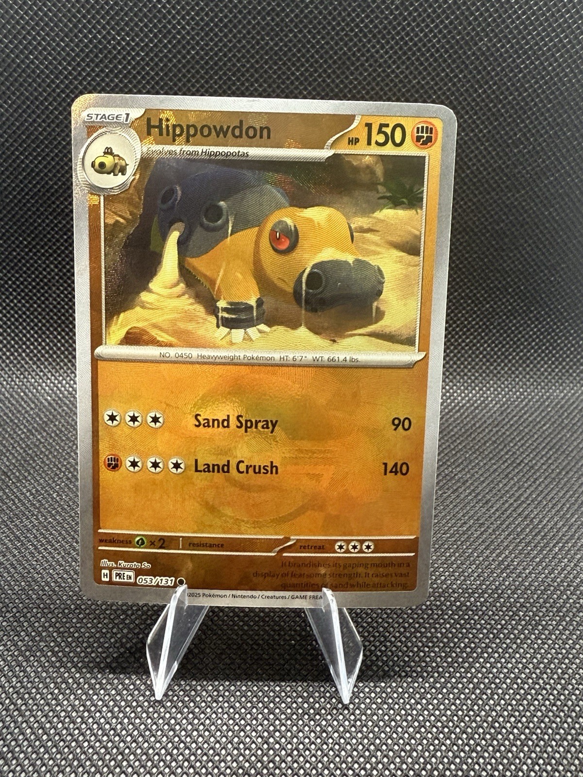 Hippowdon | 53 | Pokemon | Prismatic Evolutions | Poke Ball Pattern |50% off 2nd