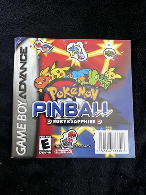 Pokemon Pinball Ruby & Sapphire Nintendo Game Boy Advance FRENCH MANUAL ONLY GBA