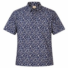 Callaway Polo Shirt Men 2XL Navy Blue Cocktail Print Opti-Dri Short Sleeve