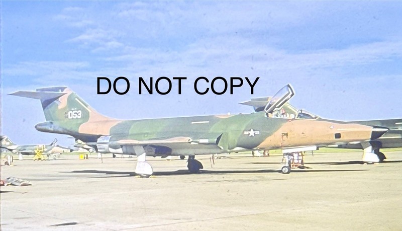 Vietnam War USAF RF-101 Voodoo 29th TRS Number 56-0054 Aircraft Slide (72)