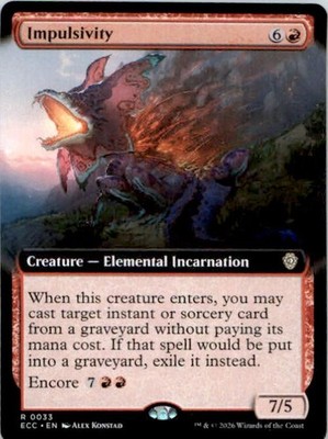 Impulsivity (Extended Art) Commander: Lorwyn Eclipsed NM