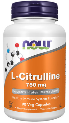 L-Citrulline 750 mg 90 Caps By Now Foods