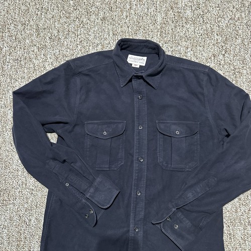 Filson Shirt Men's Moleskin Seattle Button Up Size S Workwear Blue - Picture 9 of 15