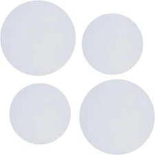 Electric Stove Burner Covers for Counter Space and Stovetop Decor (White)