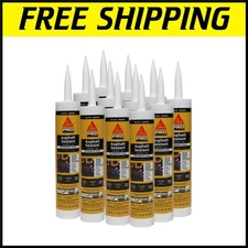 Quick-Dry Flex-410 Black Asphalt Sealant - Ideal for Roads & Pavements, 12 Pack