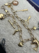 Beautiful 9ct Gold 375 Charm Bracelet 6 Grams
