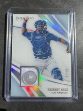 2021 Panini Immaculate Keibert Ruiz Materials Button /10 Dodgers Nationals 