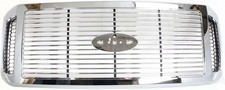 Front Grille - Fits 2006-2007 Ford F-250 F-350 F-450 Super Duty Chrome