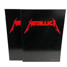 Lot Of 2 Metallica 1984 Metal Militia Folders Band Members Printed Signatures
