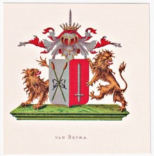 Van Beyma Blason Écu Pays-Bas