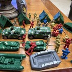 Huge Vintage Army Men Lot 125+ Soldiers Tanks Vehicles PPC Processed Plastic USA — photo 4