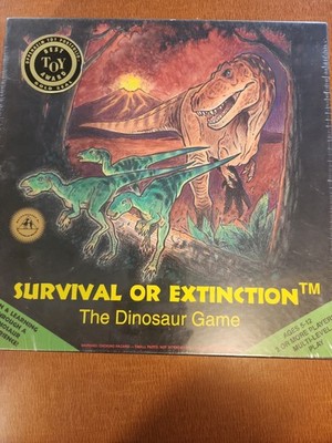 The Dinosaur Game Survival or Extinction New Sealed LCG  Kids Animals 1995 NEW