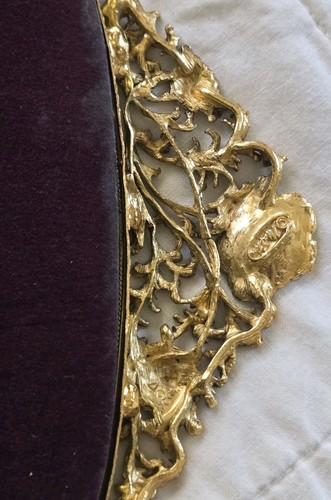 Vintage Matson Ormolu Rose Art Nouveau Vanity Wall Mirror • Vanity Tray 20"L EUC - Picture 16 of 23